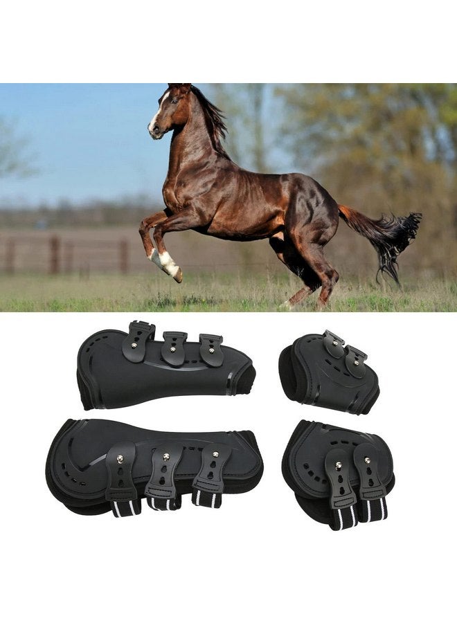 زيروديس أحذية خيول Zerodis، أحذية خفيفة الوزن لأوتار الخيول، أحذية مقاومة للتآكل وجيدة التهوية مع دعامة إبزيم قابلة للتعديل لأحذية الخيول، أزواج من 2 (M 0.7 بوصة) - Image 3