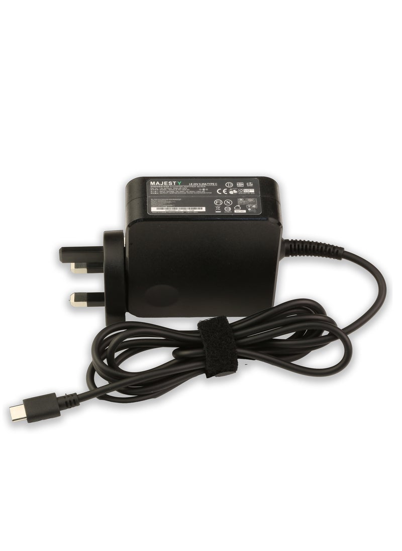 Majesty - Type C Laptop Charger 65W USB Fast Wall Charger Compatible with MacBook Pro, Samsung, Lenovo, ThinkPad, HP, Dell, Asus, Acer, Huawei, Xiaomi and other Type C devices - Image 1
