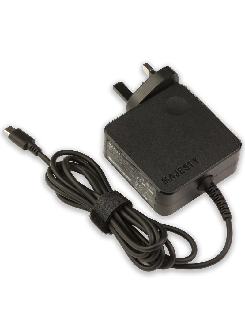 Majesty - Type C Laptop Charger 65W USB Fast Wall Charger Compatible with MacBook Pro, Samsung, Lenovo, ThinkPad, HP, Dell, Asus, Acer, Huawei, Xiaomi and other Type C devices - Image 1