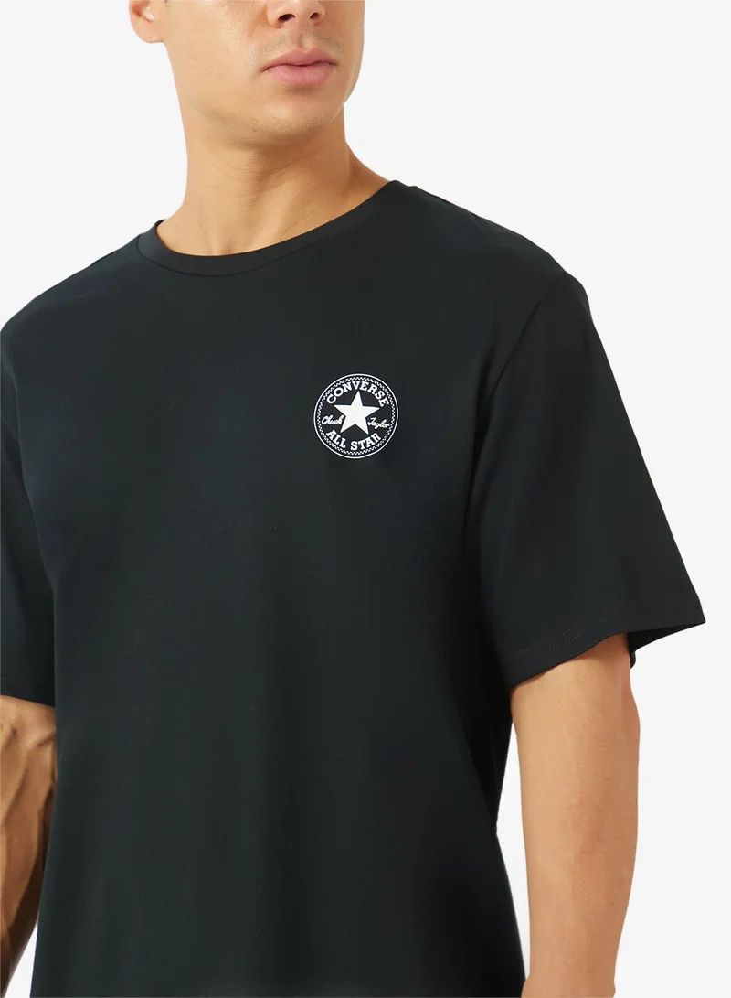 Converse CONVERSE BLACK Essential Logo T-Shirt for Men | Best Price UAE