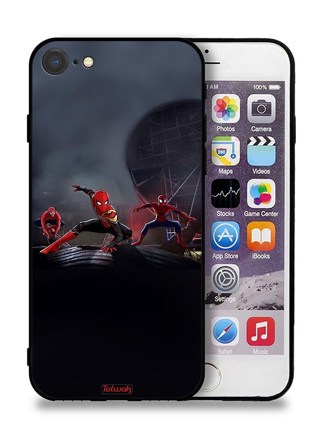 Tolwak Apple iPhone 8 Protective Case Three Spiders - Image 1