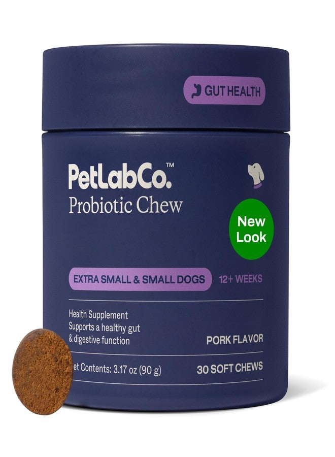 PetLab Co. Probiotics for Dogs - Support Gut Health, Occasional Diarrhea, Digestive Health, Paw Licking & Seasonal Allergies, Pork Flavor, 30 Soft Chews, Formulated for Small Dogs, Packaging May Vary - Image 1