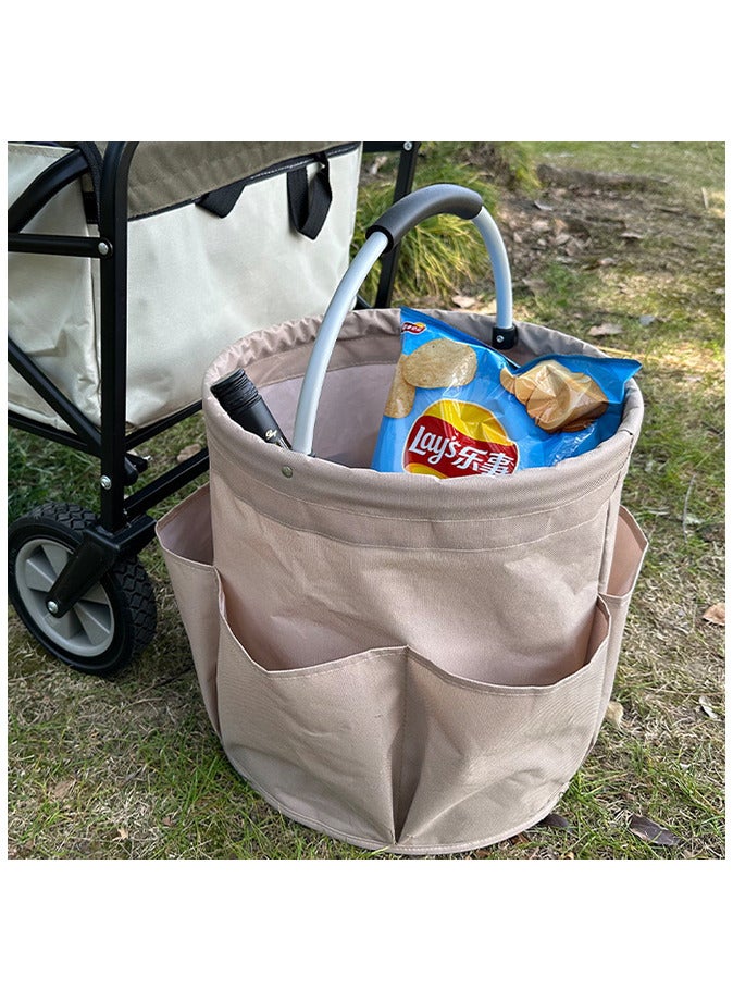 Generic Versatile Collapsible Basket with Handles，Garden Tool Organizer Bag，Foldable Multi-Functional Storage Bag  - Image 2