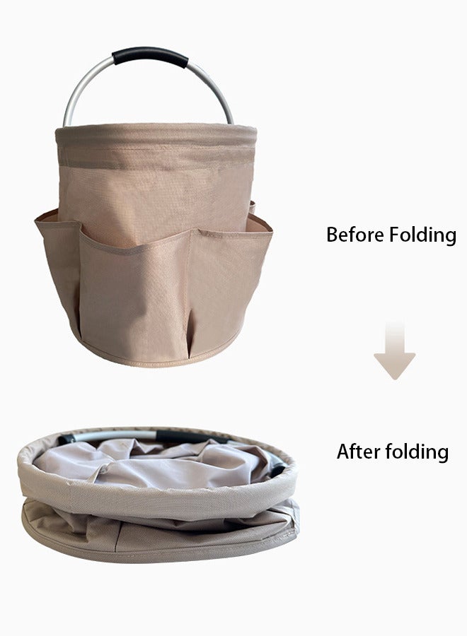 Generic Versatile Collapsible Basket with Handles，Garden Tool Organizer Bag，Foldable Multi-Functional Storage Bag  - Image 3