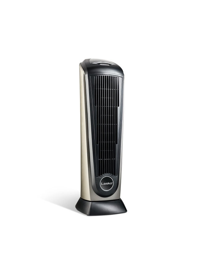 Lasko Lasko Oscillating Ceramic Tower Space Heater For Home With Adjustable Thermostat Timer And Remote Control 225 Inches Grey Black 1500W 751320  - Image 5
