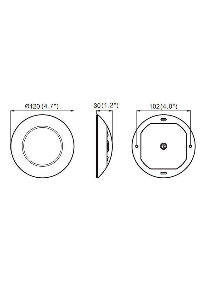 NIBEMINENT LED Car Round Ceiling Interior Light For RV Boat  - Image 5
