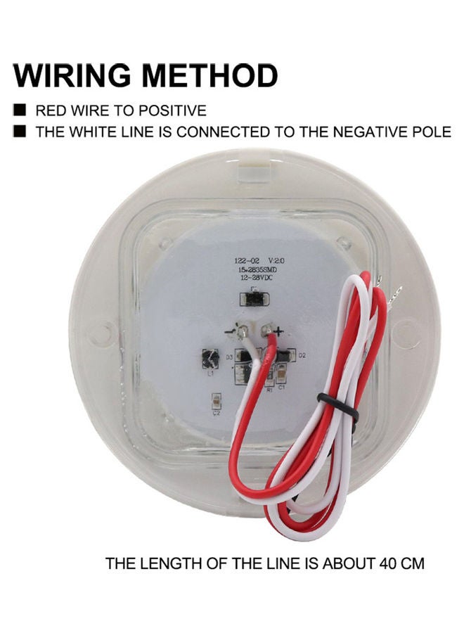 NIBEMINENT LED Car Round Ceiling Interior Light For RV Boat  - Image 2