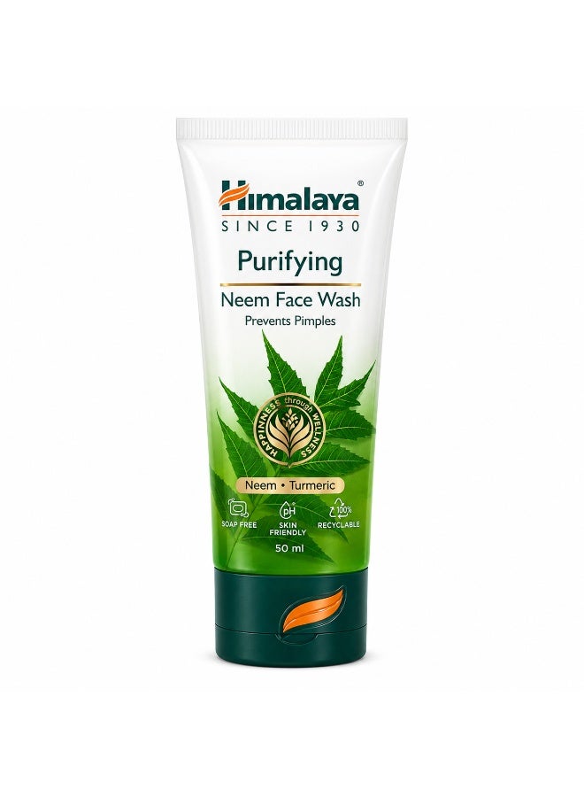 Himalaya Purifying Neem Face Wash 50ml - Image 2