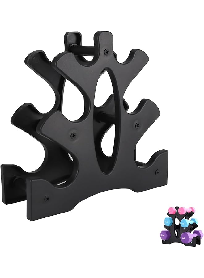joyzzz Dumbbell Rack Stand Heavy Duty Weight Stand for Dumbbells Compact and Sturdy Rack for Weights Perfect for Home Gym Organization Small Dumbbell Racks for Women and Men - Image 1