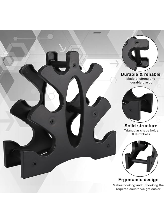 joyzzz Dumbbell Rack Stand Heavy Duty Weight Stand for Dumbbells Compact and Sturdy Rack for Weights Perfect for Home Gym Organization Small Dumbbell Racks for Women and Men - Image 2