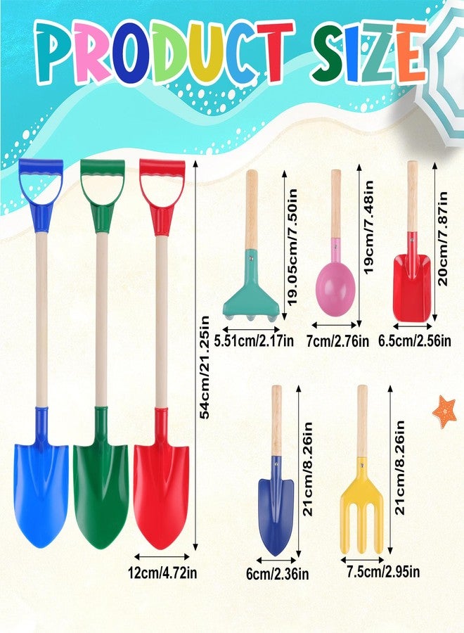 Hoemwarm 13 Pack Beach Bucket Shovels Toys for Kids,Collapsible Beach Sand Toys Beach Pails and Shovels Set for Toddlers Kids Sand Bucket and Mesh Shovels with Mesh Bag Travel Beach Toys Kit Age 3-10 - Image 3