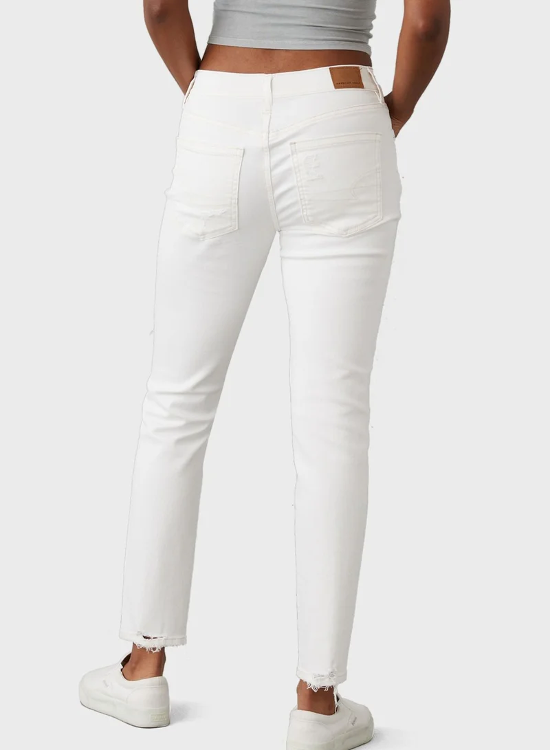 American Eagle High Waist Ripped Jeans