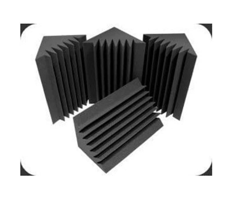ATOOTFUSION فوم أكوستيك ATOOTFUSION لامتصاص الصوت، فخاخ بيس، فوم استوديو 12" × 12" × 12"، لوحات جدارية عازلة للصوت، كتلة زاوية، إنهاء للاستوديوهات، المنزل، والمسرح، كثافة 32 (عدد 06) - Image 1