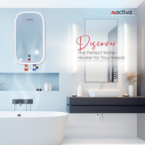 ACTIVA Volcano 3L Instant Water Heater Geyser | 3000W ISI Marked Copper Heating Element | 304L Stainless Steel Tank with Anti-Rust Coating | Auto Cut-Off Safety | ABS Body | 5 Years Warranty - Image 3
