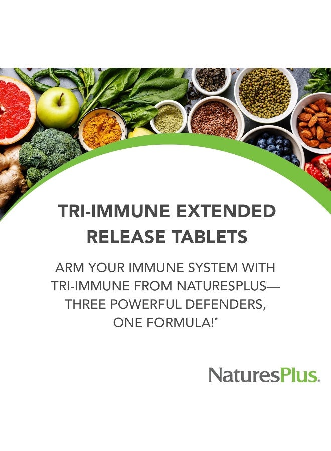 Nature's Plus Tri Immune إطلاق ممتد 60 قرص - Image 2