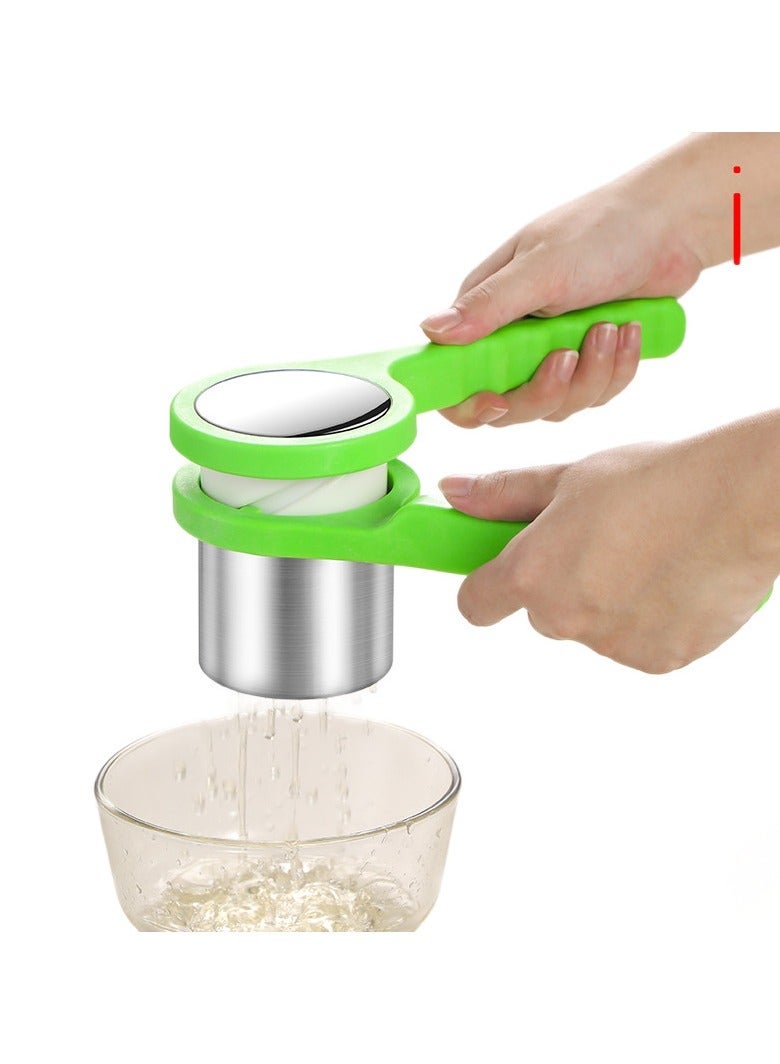 general Portable Manual Press Juicer with 4 Replaceable Plates Multi-Function Fruit Vegetable Squeezer for Home Outdoor Use - Image 4