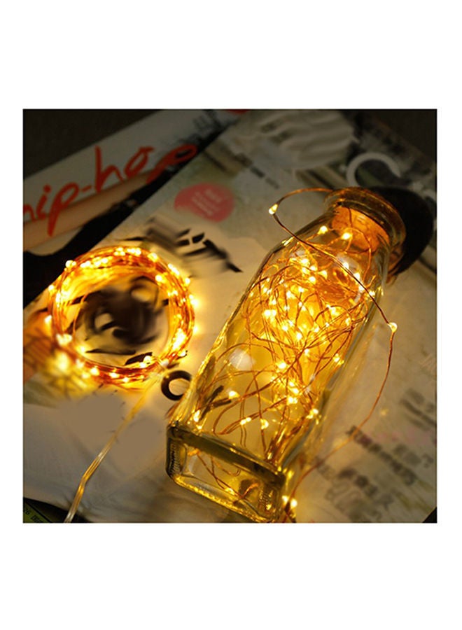 NIBEMINENT Bottle Cork With String Lights Gold 1meter - Image 2