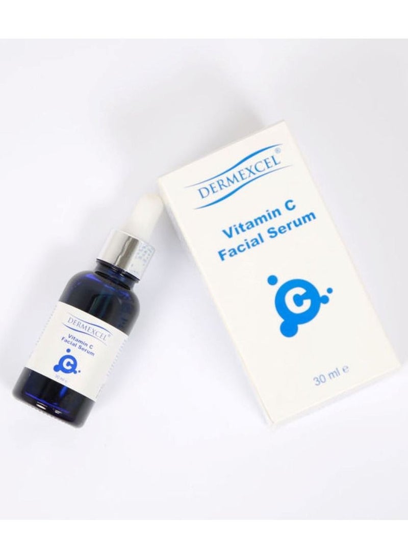 Dermexcel Dermexcel Vitamin C Facial Serum - Vitamin C Facial Serum with Hyaluronic Acid - Vitamin C Facial Serum 30ml - Vitamin C Facial Serum Organic - Whitening Serum For Face  - Image 1