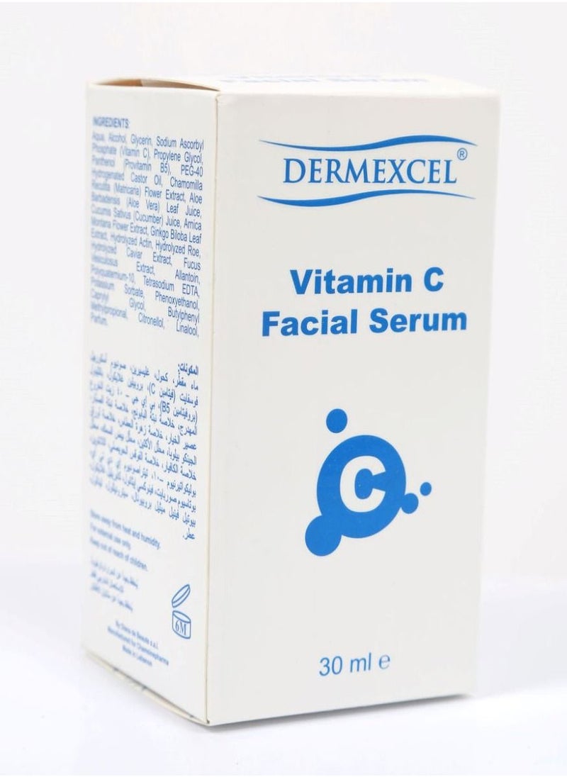 Dermexcel Dermexcel Vitamin C Facial Serum - Vitamin C Facial Serum with Hyaluronic Acid - Vitamin C Facial Serum 30ml - Vitamin C Facial Serum Organic - Whitening Serum For Face  - Image 3