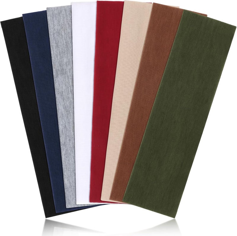 دريشو 6 سم عرض رباط رأس للنساء والرجال رباط رأس مرن لتمارين الصالة الرياضية واليوغا رباط رأس للنساء لتمتص العرق