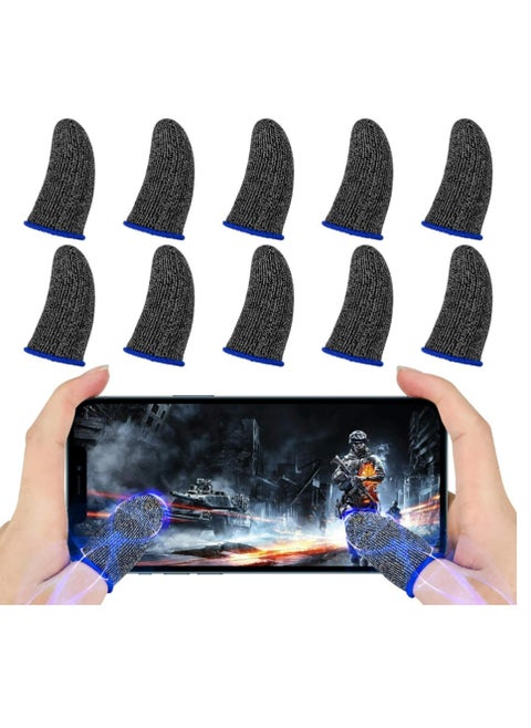Pack of 10 Finger Sleeve Sets for Gaming Mobile Game Controller Thumb Sleeves