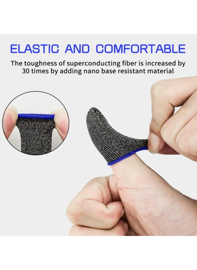 Pack of 10 Finger Sleeve Sets for Gaming Mobile Game Controller Thumb Sleeves