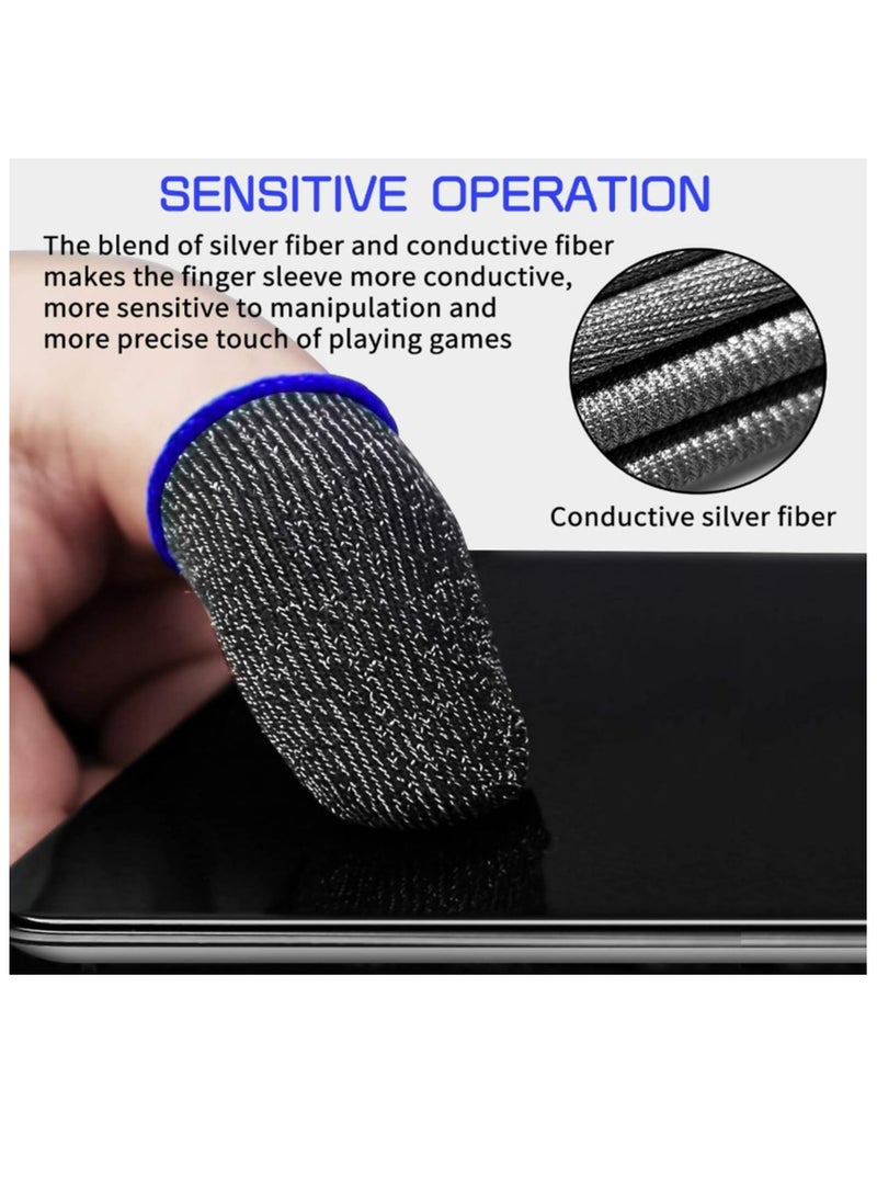 Generic Pack of 10 Finger Sleeve Sets for Gaming Mobile Game Controller Thumb Sleeves  - Image 3