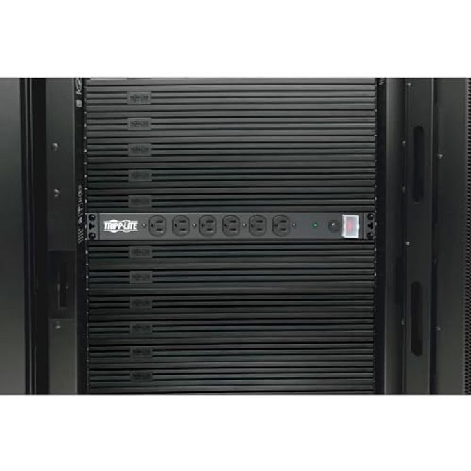 Tripp Lite 14-Outlet Rackmount Pdu Surge Protector Power Strip, 15A, 120V, 3000 Joules Protection, 15Ft Cord With 5-15P Plug, 1U Horizontal Rack Mount, Lifetime Manufacturer'S Warranty (Drs-1215) - Image 3