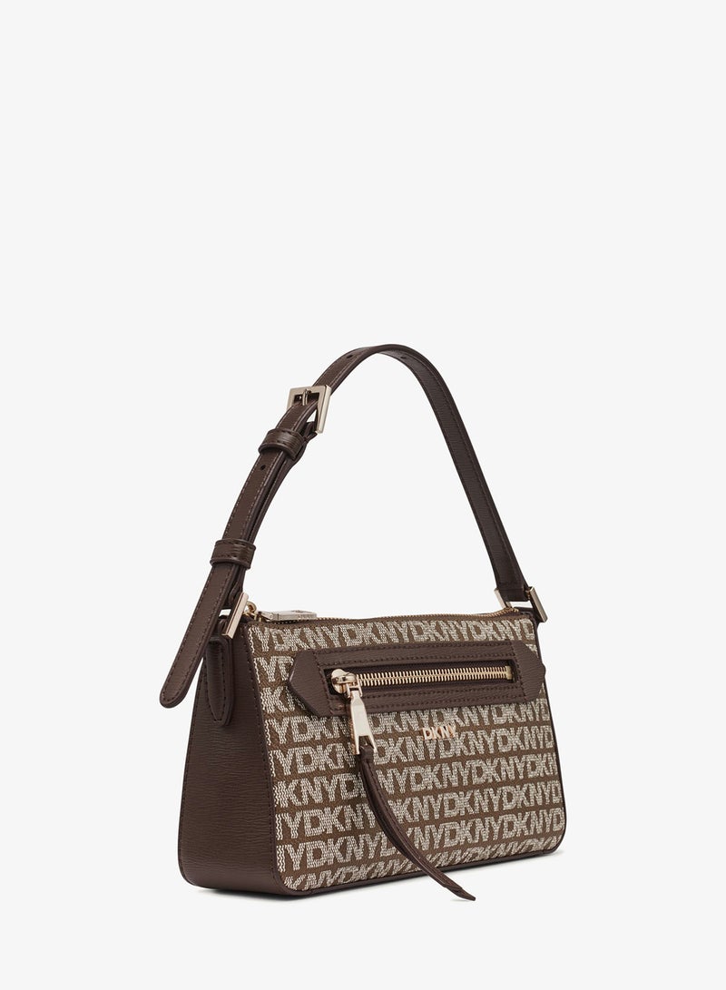 دكني حقيبة كروس بودي بمقبض علوي وتفاصيل شعار براينت - Image 3