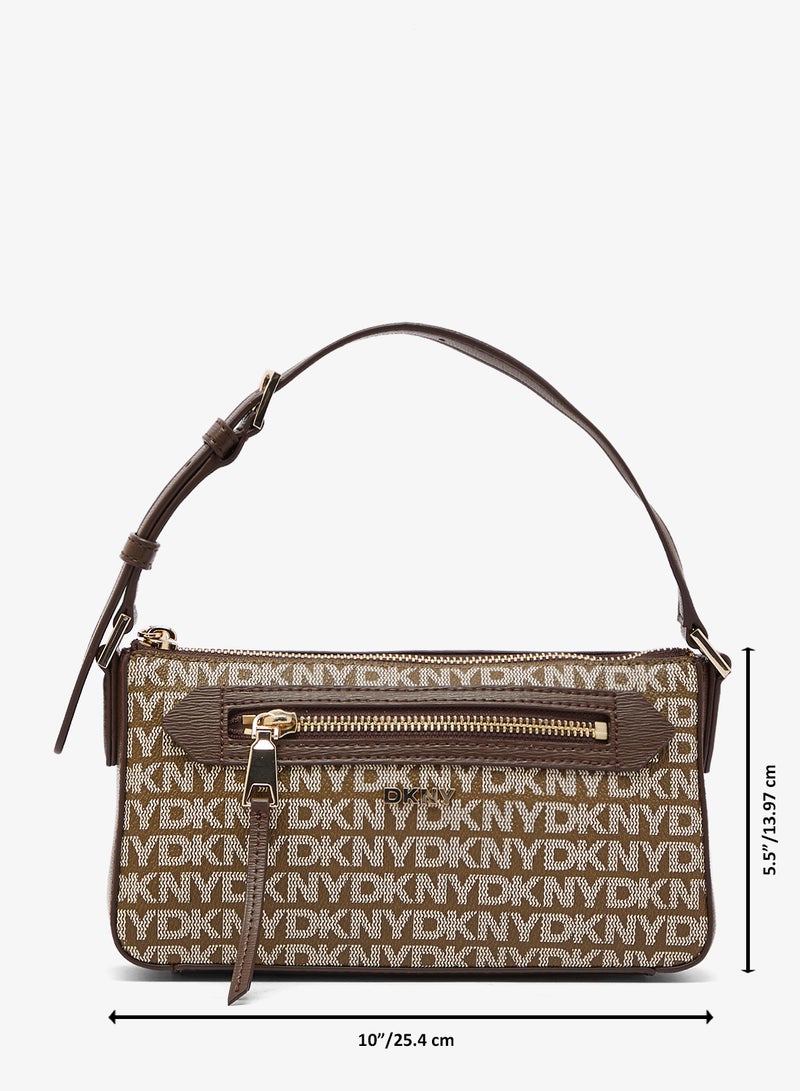 DKNY Bryant Logo Detail Top Handle Crossbody - Image 5