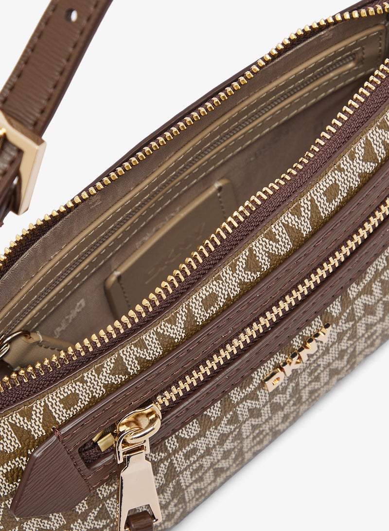 DKNY Bryant Logo Detail Top Handle Crossbody - Image 4