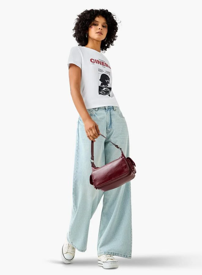 Splash FAV Regular Fit Cotton T-shirt with Graphic Print