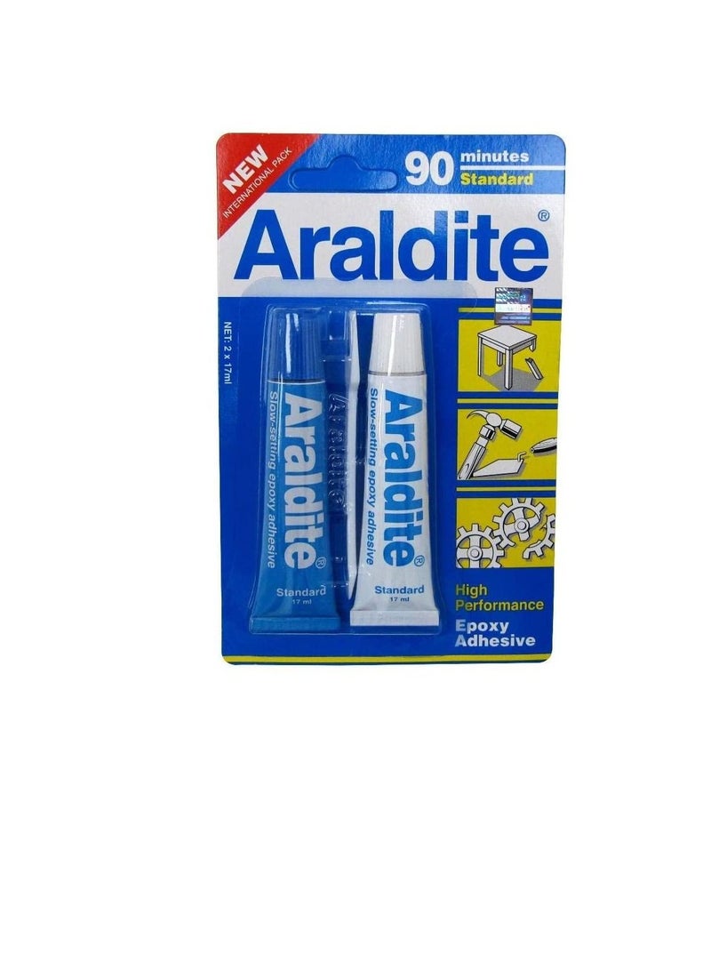 Araldite Epoxy (Blue, 17ml, 2 Tubes) - Image 2