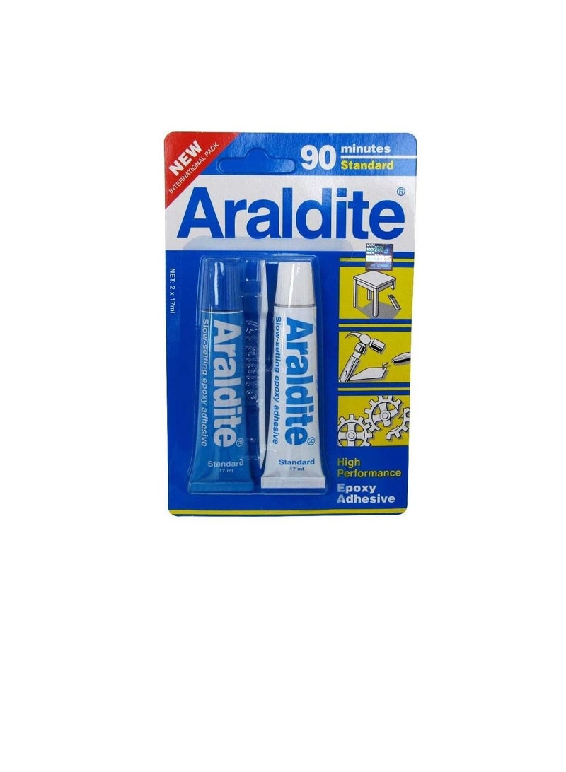 Araldite Epoxy (Blue, 17ml, 2 Tubes) - Image 1
