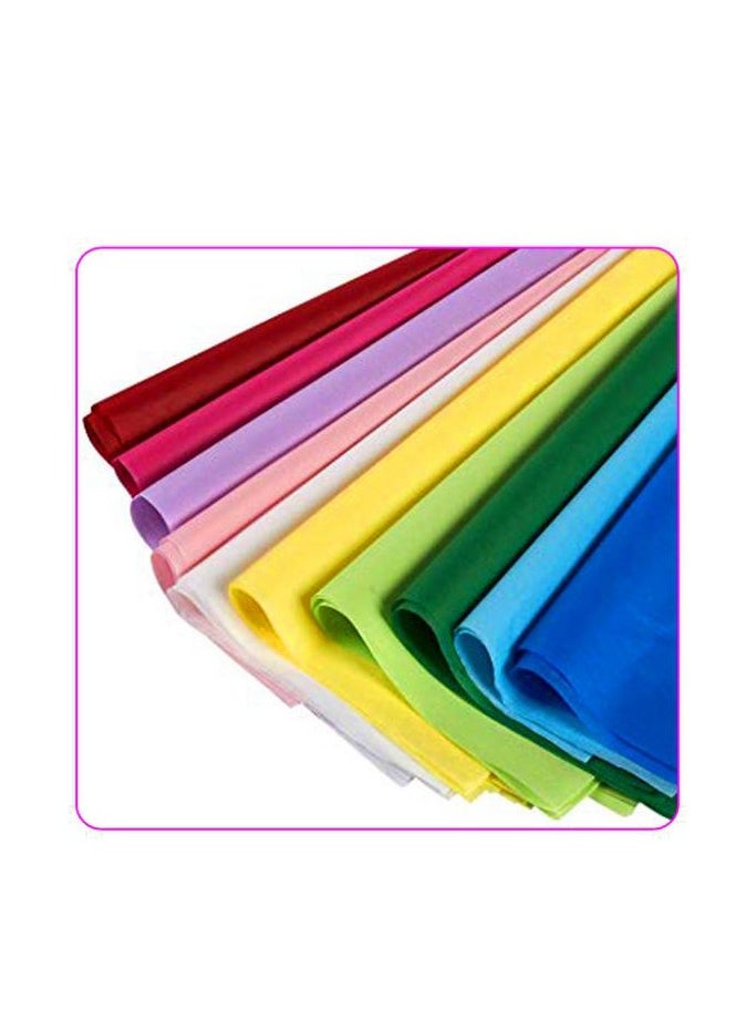 PARTY FUN Tissue Paper 50x66cm, Set of 10 Sheets in Vibrant Mix Colors  - Image 1
