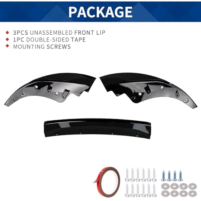 XPHAZZ G22 G23 Front Lip Compatible with (2021-2024) 4-Series Coupe G22 G23 Model ABS Gloss Black Bumper Splitter - Image 4