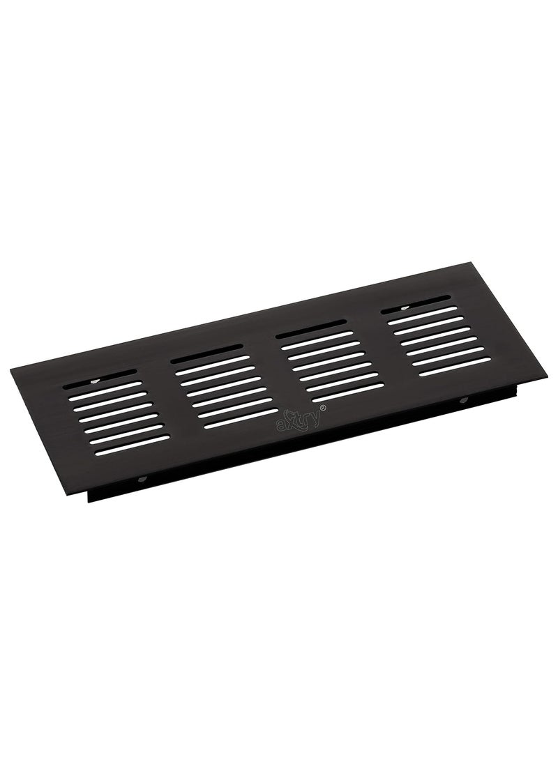 Axtry Axtry Aluminium Kitchen Ventilation Jali GrillVentilator Grill Wengi Finish Size 3 x 8 Inch Pack of 2  - Image 1