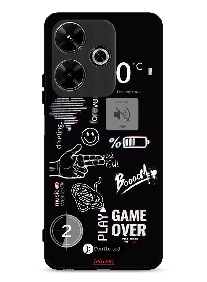 Tolwak Xiaomi Redmi 13 4G Protective Case Cover Game Over Pew Pew - Image 1