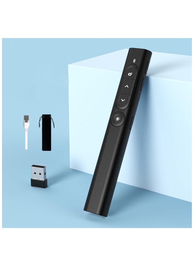 Generic PowerPoint Presentation Clicker Wireless Presenter with Hyperlinks, Page up/Down, Volume +-, 2.4GHz USB Type C Presentation Remote Control for Keynote/PPT/Mac/PC/Laptop  - Image 1