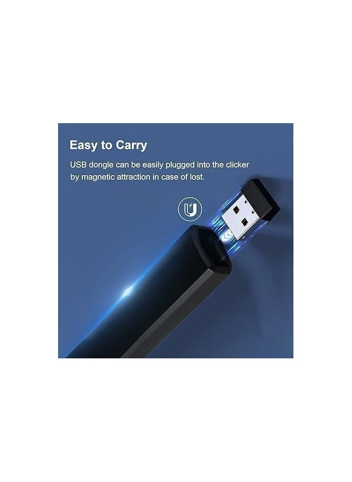 Generic PowerPoint Presentation Clicker Wireless Presenter with Hyperlinks, Page up/Down, Volume +-, 2.4GHz USB Type C Presentation Remote Control for Keynote/PPT/Mac/PC/Laptop  - Image 3