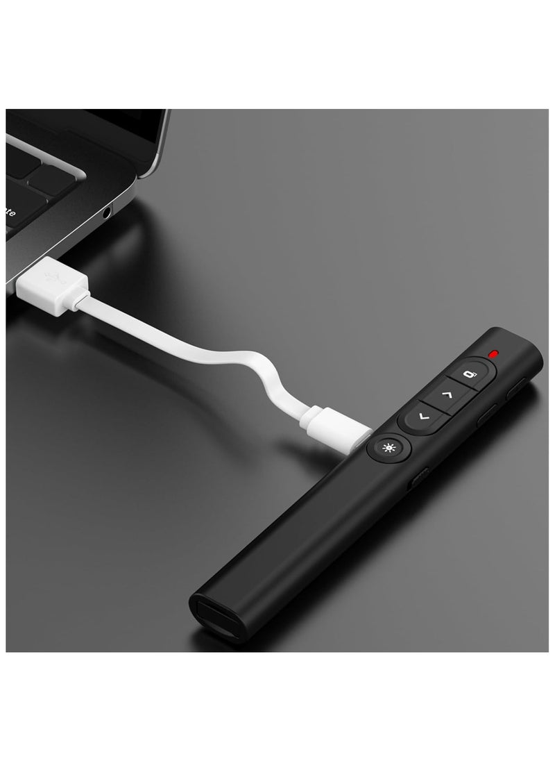 Generic PowerPoint Presentation Clicker Wireless Presenter with Hyperlinks, Page up/Down, Volume +-, 2.4GHz USB Type C Presentation Remote Control for Keynote/PPT/Mac/PC/Laptop  - Image 4