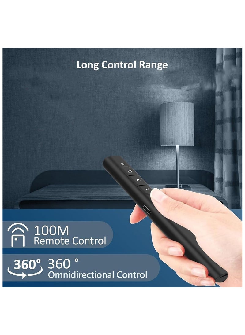 Generic PowerPoint Presentation Clicker Wireless Presenter with Hyperlinks, Page up/Down, Volume +-, 2.4GHz USB Type C Presentation Remote Control for Keynote/PPT/Mac/PC/Laptop  - Image 5