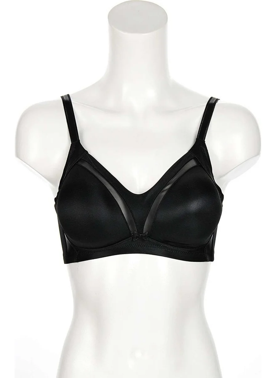 Yeni İnci Non-Wireless Padded Covered Thin Strap Minimizer Bra 1610