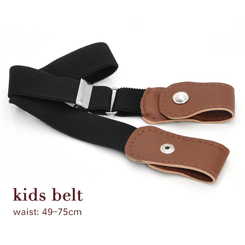 Children'S Elastic Belt Does Not Include Deduction Solid Color Pants Belt Boys And Girls Elastic Belt Children'S Anti-Drop Pants Belt - Image 4