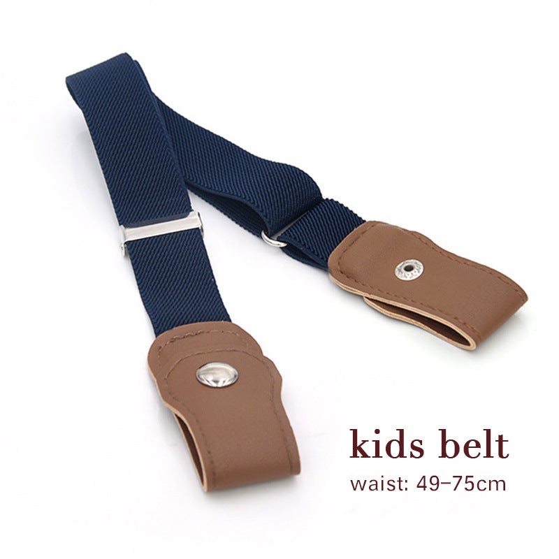 Children'S Elastic Belt Does Not Include Deduction Solid Color Pants Belt Boys And Girls Elastic Belt Children'S Anti-Drop Pants Belt - Image 3
