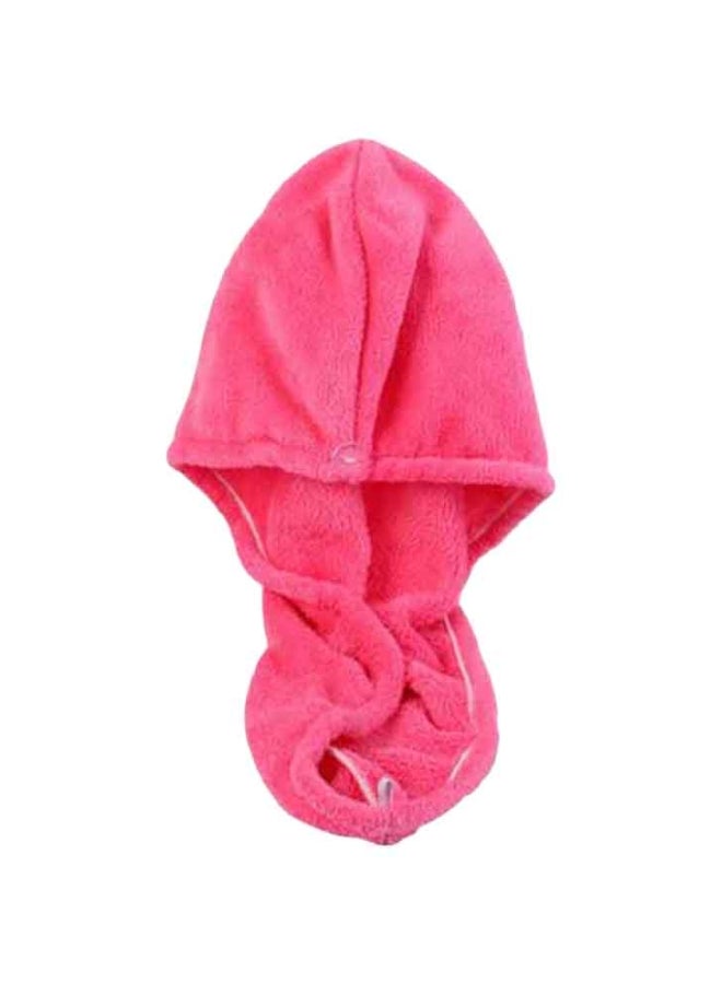 Fleece Absorbent Cap Hair Towel Multicolour 25x65cm