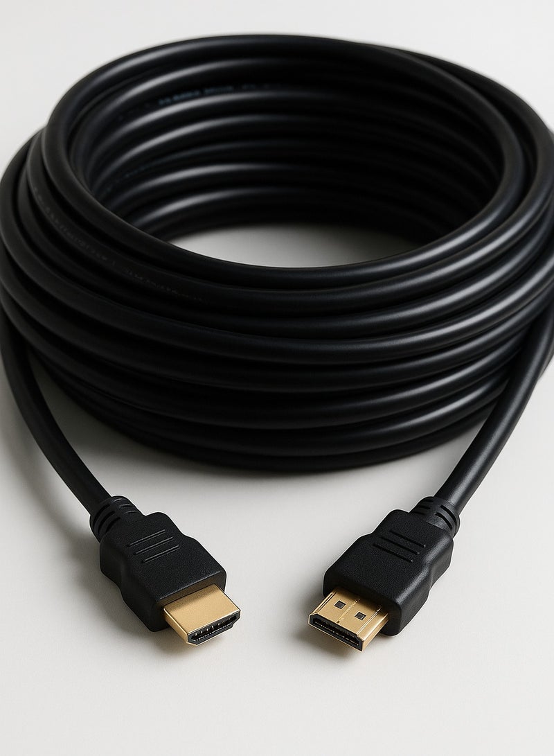 FUJISHKA A premium 10-meter HDMI cable for high-definition audio and video transmission. Perfect for TVs, monitors, projectors, and gaming consoles. Supports stunning 4K resolution for ultra-clear viewing. - Image 1