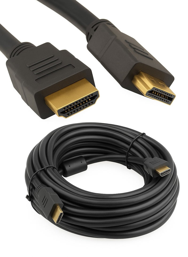 FUJISHKA A premium 10-meter HDMI cable for high-definition audio and video transmission. Perfect for TVs, monitors, projectors, and gaming consoles. Supports stunning 4K resolution for ultra-clear viewing. - Image 2