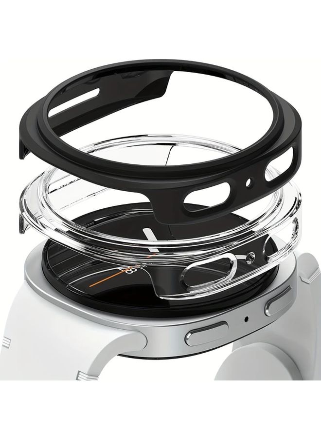 غطاء واقي من الذهب الوردي المزخرف بالصقيل لساعة Galaxy Watch 8 مقاس 40 ملم - خفيف الوزن ومقاوم للصدمات - Image 3