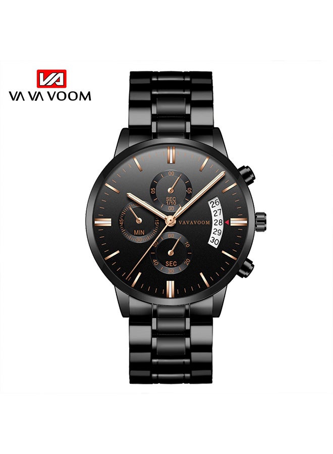 فافافووم ساعة كوارتز معدنية مقاومة للماء للرجال - Image 1